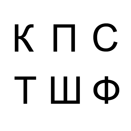 ロシア語講座 アルファベット編 ５ 子音字の分類 無声子音 Raduzhnaya Melodiya